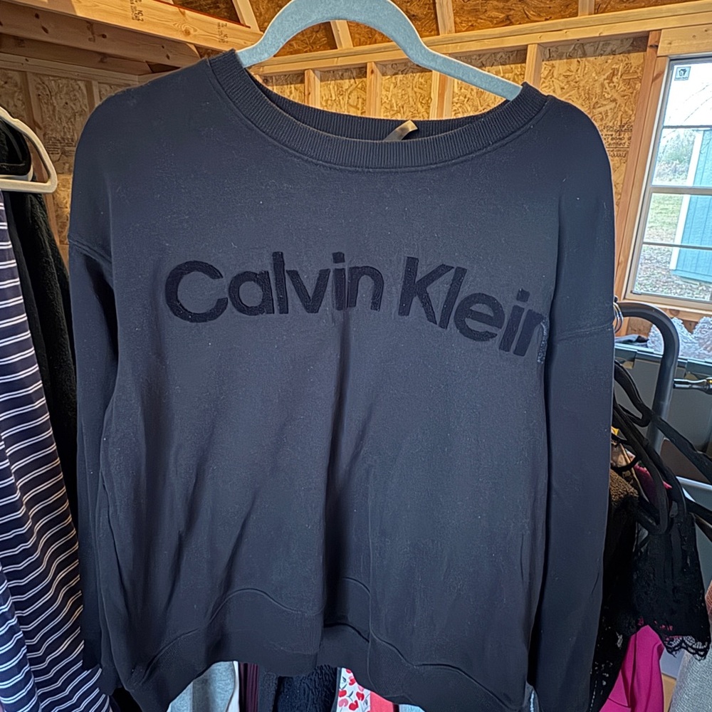 Calvin Klein Black Crew Neck Long Sleeve